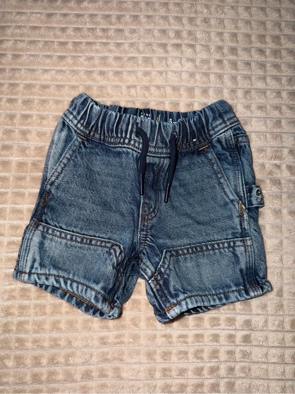 GAP Toddler Denim Pull-On Shorts in Medium Blue 6-12 months